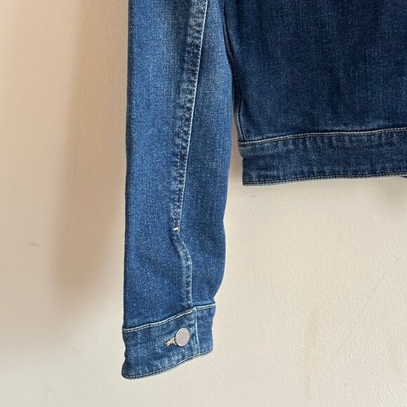 NEW AG Alix Cropped Denim Jacket  - Size Medium - Zip Front Vintage Workwear S - Picture 6 of 7